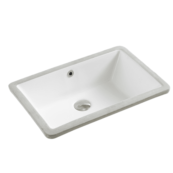 UNICASA NUE-53 NUE UNDERMOUNT RECTANGULAR BASIN GLOSS WHITE