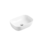 UNICASA EVEA-46 EVEA ABOVE COUNTER ROUND EDGED RECTANGLE BASIN GLOSS WHITE