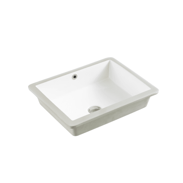 UNICASA NUE-49 NUE UNDERMOUNT RECTANGULAR BASIN GLOSS WHITE