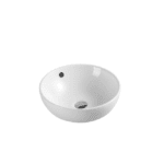 UNICASA SPIN 44 SPIN ABOVE COUNTER ROUND BASIN GLOSS WHITE