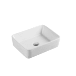 UNICASA QTRO-48 QTRO ABOVE COUNTER RECTANGULAR BASIN GLOSS WHITE