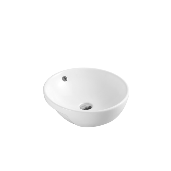 UNICASA RIFF-R43 RIFF SEMI RECESSED ROUND BASIN GLOSS WHITE