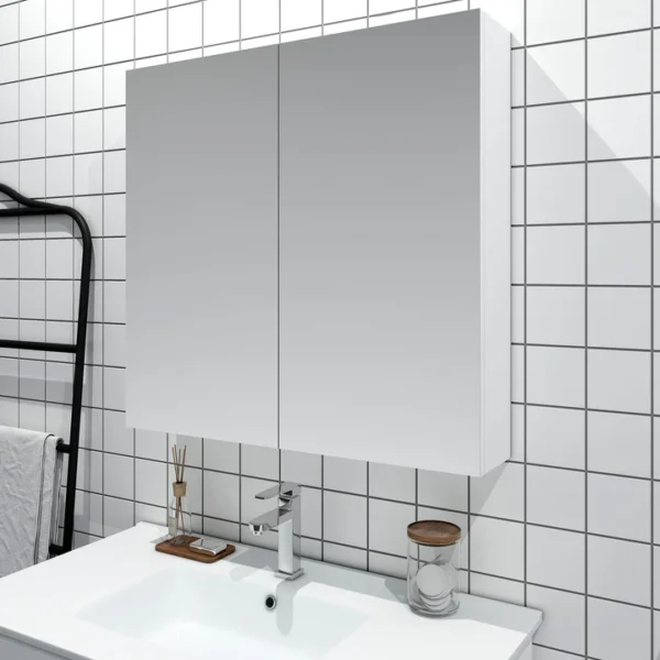 UNICASA BIMP-752-GW BIANCA PVC SHAVING CABINET 750MM GLOSS WHITE