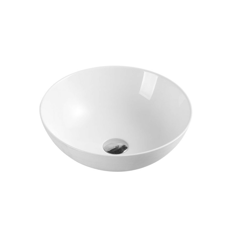 UNICASA CH-03-TW COUNTER TOP ROUND EDGED SQUARE BASIN (TOUCLINE WHITE)