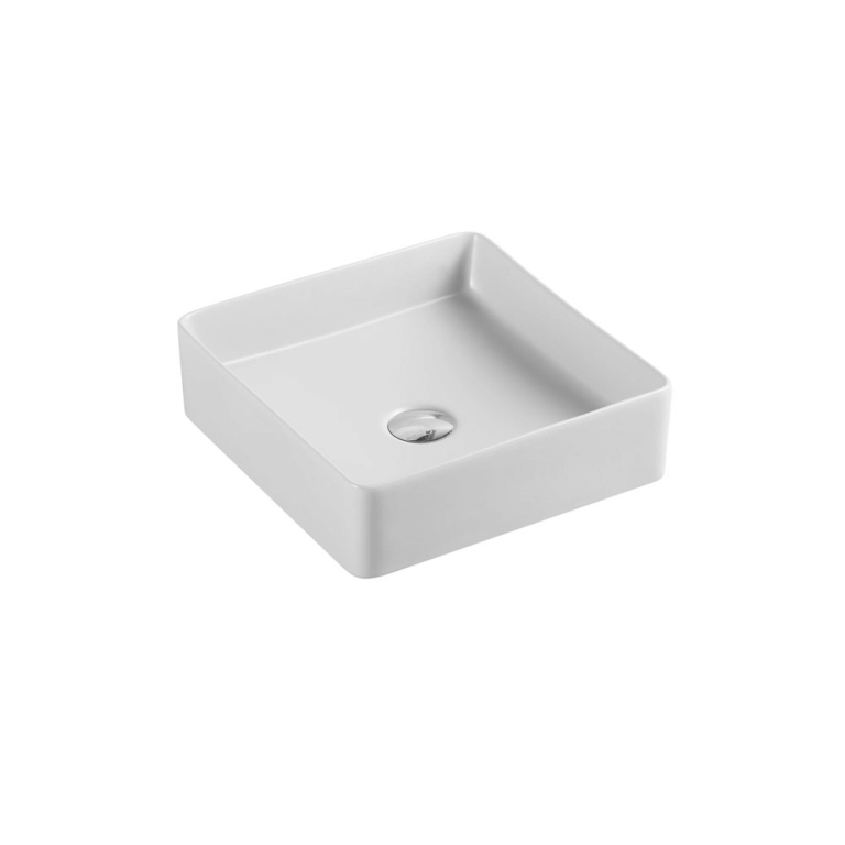 UNICASA ET-79-MW ETNA ABOVE COUNTER SQUARE BASIN MATTE WHITE