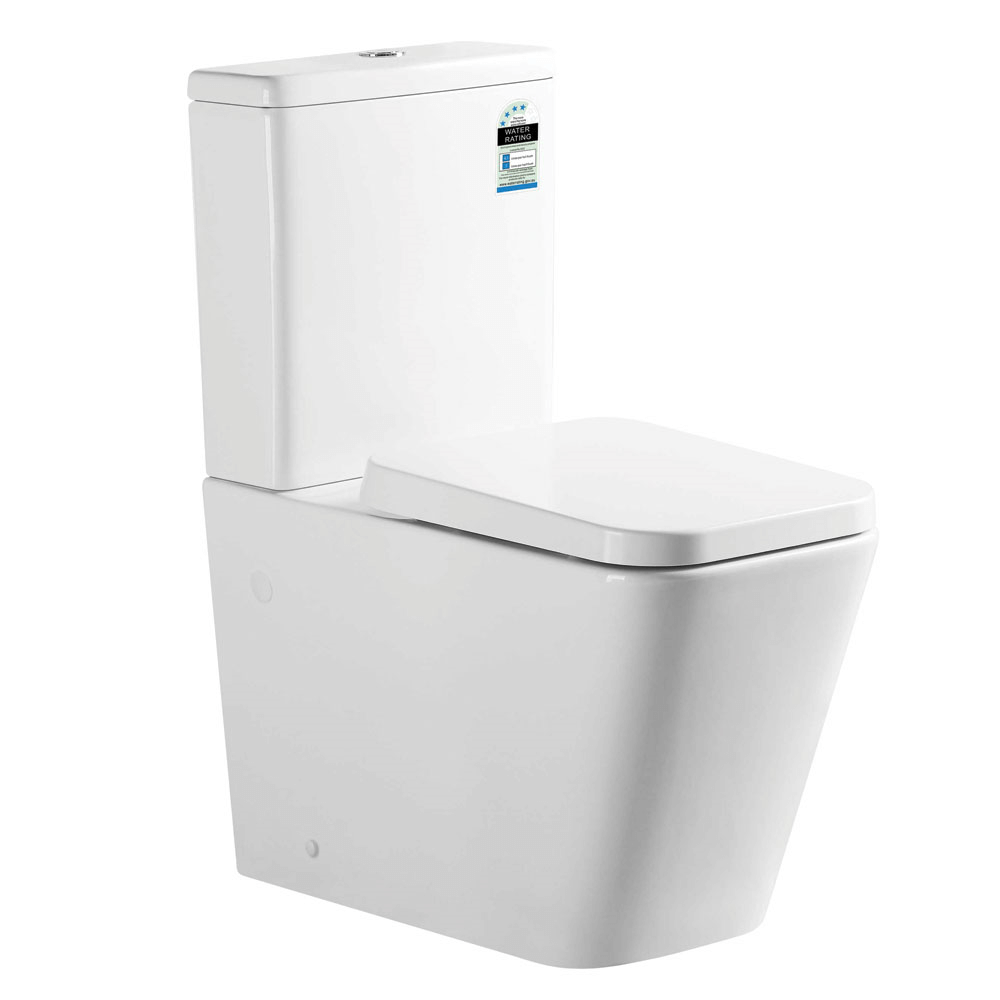 MERCIO ENWH RIMLESS / FLOOR PAN TOILET (MATT WHITE)