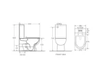 UNICASA MP-T2B MOI BACK TO WALL RIMLESS TOILET SUITE