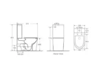 UNICASA VP-T2 VERA BACK TO WALL TORNADO TOILET SUITE