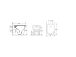 UNICASA ZAWFP ZARA 99 RIMLESS WALL FACED FLOOR PAN