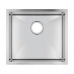 AQUAPERLA TWM1 1.2MM HANDMADE SINGLE BOWL KITCHEN/LAUNDRY SINK 490x440x230MM CHROME AND COLOURED
