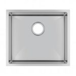AQUAPERLA TWM5 1.2MM HANDMADE STAINLESS STEEL SINGLE BOWL KITCHEN/LAUNDRY SINK 510x450x230MM CHROME AND COLOURED