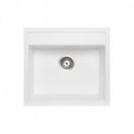 560 x 510 x 200mm carysil white single bowl granite top flush under mount kitchen laundry sink 5da8d01b65a39