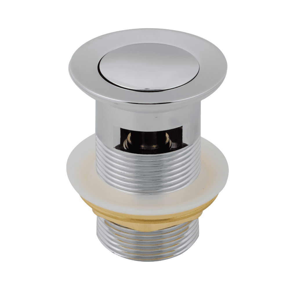 Buy 32/40mm Solid Brass Basin Pop Up Waste with Overflow Chrome Online