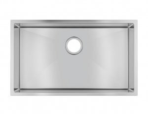 AQUAPERLA TWM3 1.2MM HANDMADE STAINLESS STEEL SINGLE BOWL KITCHEN/LAUNDRY SINK 762x457x254MM CHROME AND COLOURED