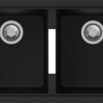 AQUAPERLA TWM3322 CARYSIL GRANITE STONE DOUBLE BOWLS KITCHEN SINK 824x481x241MM COLOURED