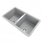 824 x 481 x 241mm carysil concrete grey double bowls granite undermount kitchen sink 5da8d183c10e2