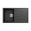 860 x 500 x 205mm Carysil Black Single Bowl With Drainer Board Granite Kitchen Sink Top/Flush/Under Mount_5da8d0abadc03.jpeg