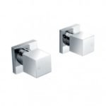 chrome cubic shower wall taps 5da8b8a1ef074