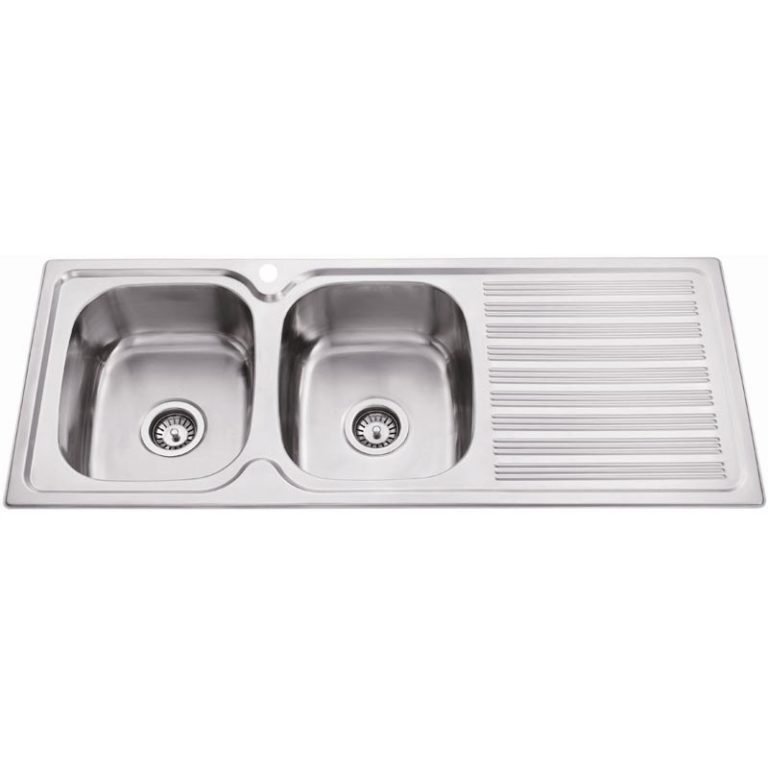 ACL PN1180A-LHB EDEN DOUBLE BOWL SINK WITH SINGLE DRAINER LEFT HAND BOWL STAINLESS STEEL