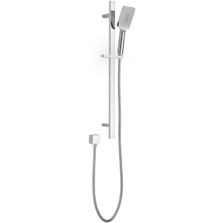 ACL PSH037 EDEN SQUARE SLIDING SHOWER RAIL WITH HAND SHOWER CHROME & COLOURED