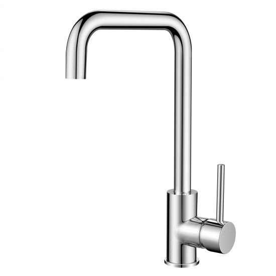 AQUAPERLA CH1027.KM ELECTROPLATED BRASS SWIVEL SPOUT KITCHEN SINK MIXER CHROME