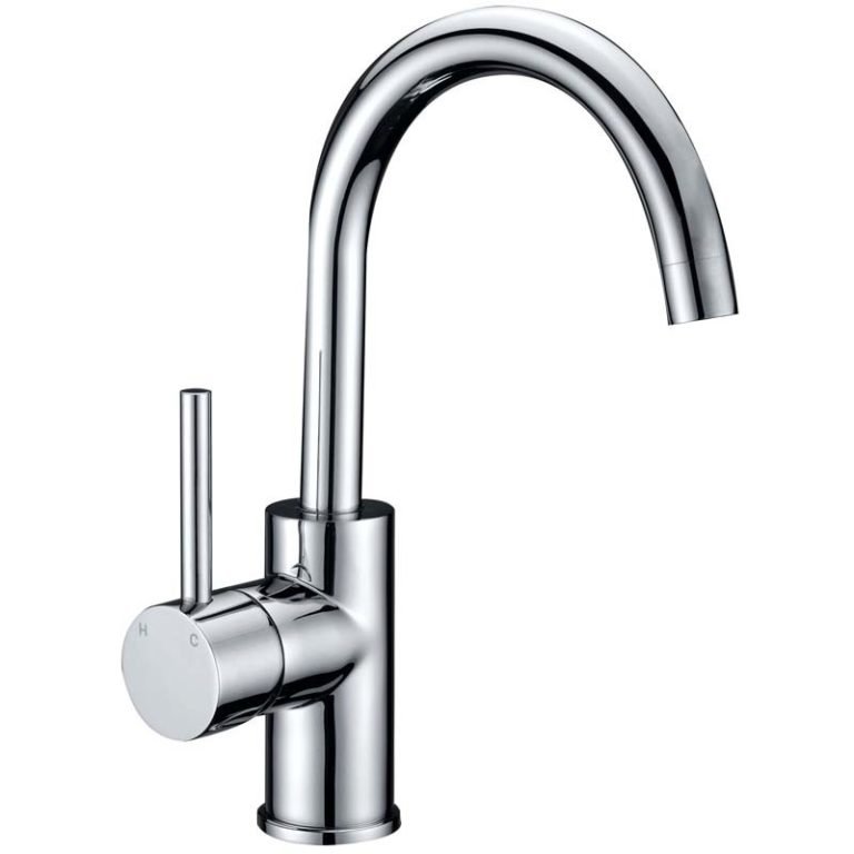 ACL PC2002SB OTUS PIN HANDLE GOOSENECK BASIN MIXER CHROME