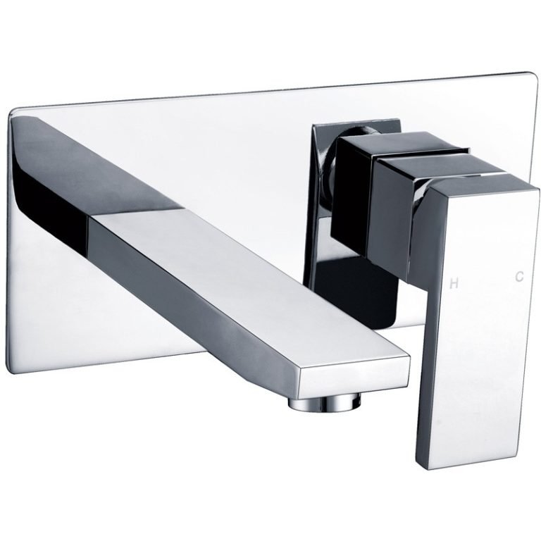 ACL PSS3003SB ROSA SQUARE BATH MIXER WITH SPOUT CHROME / MATTE BLACK