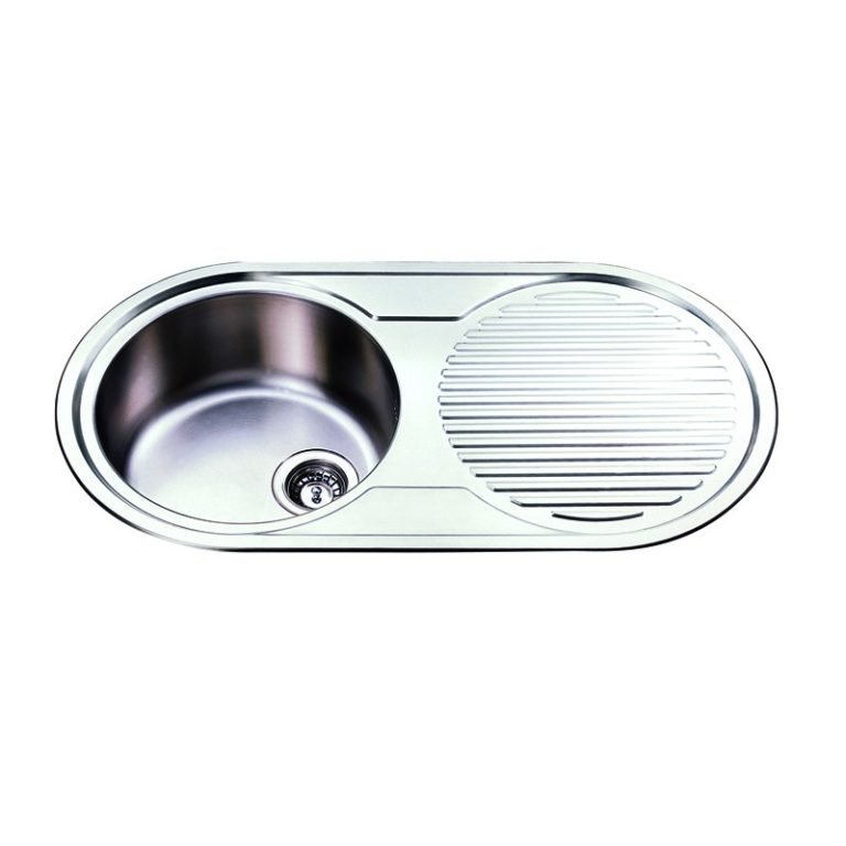 ACL NH1500 RHB/ LHB ROUND SINGLE KITCHEN SINK WITH SINGLE DRAINER LEFT/RIGHT HAND BOWL STAINLESS STEEL
