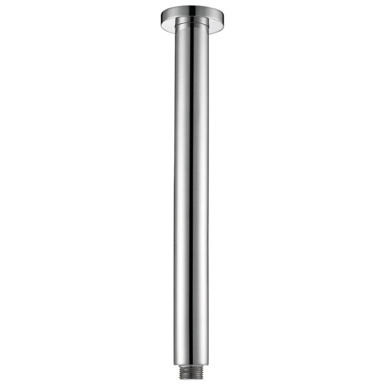 ACL PRY001B ROUND VERTICAL SHOWER ARM 600MM CHROME
