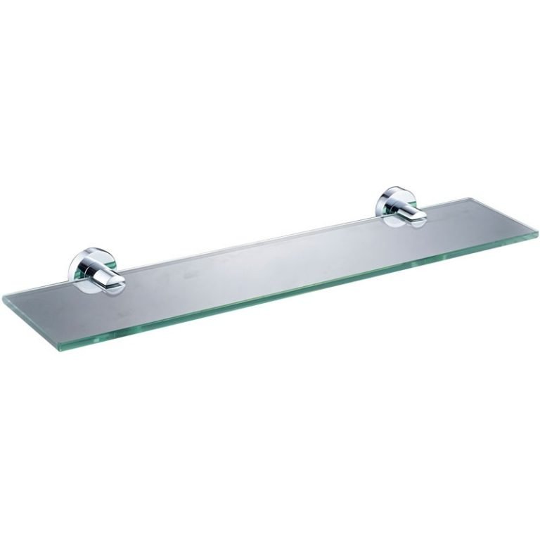 ACL 21803 RUBY GLASS SHELF 520MM CHROME