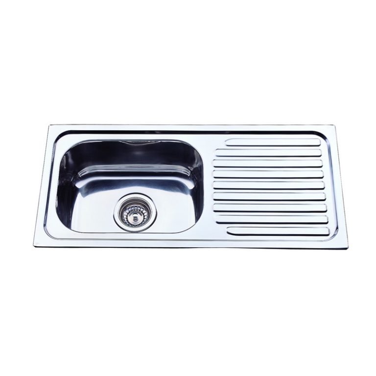 ACL NH327SRHB/LHB SINGLE KITCHEN SINK WITH SINGLE DRAINER RIGHT/LEFT HAND BOWL STAINLESS STEEL