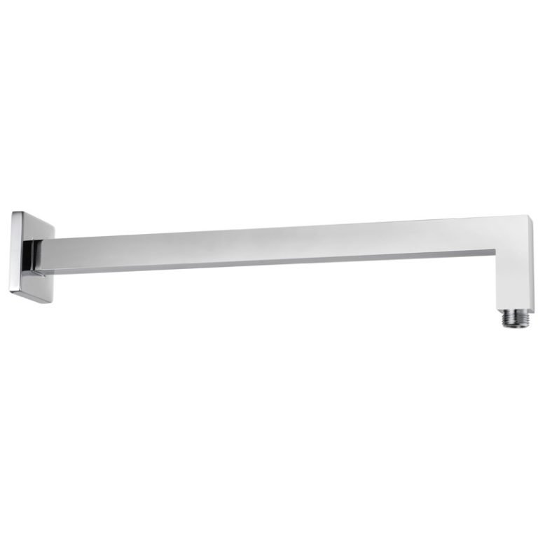 ACL PRY003 SQUARE HORIZONTAL SHOWER ARM 400MM CHROME & COLOURED