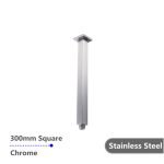 AQUAPERLA CH0126.SA SQUARE CEILING SHOWER ARM 300MM CHROME