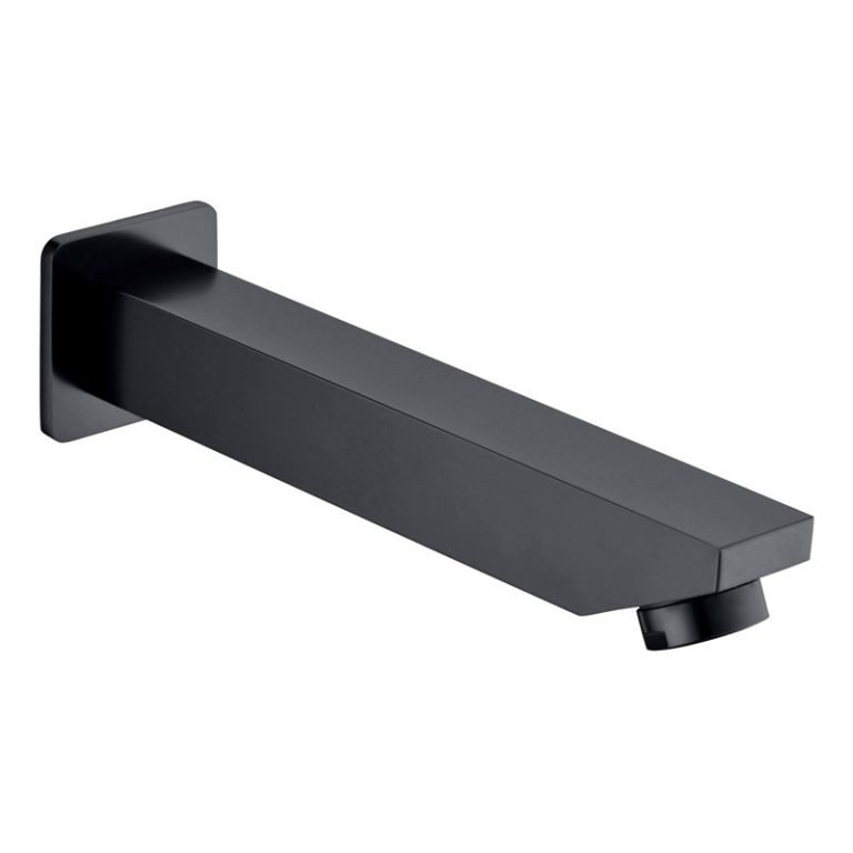 ACL PHD1008-B YALE SQUARE BATH SPOUT 200MM MATTE BLACK