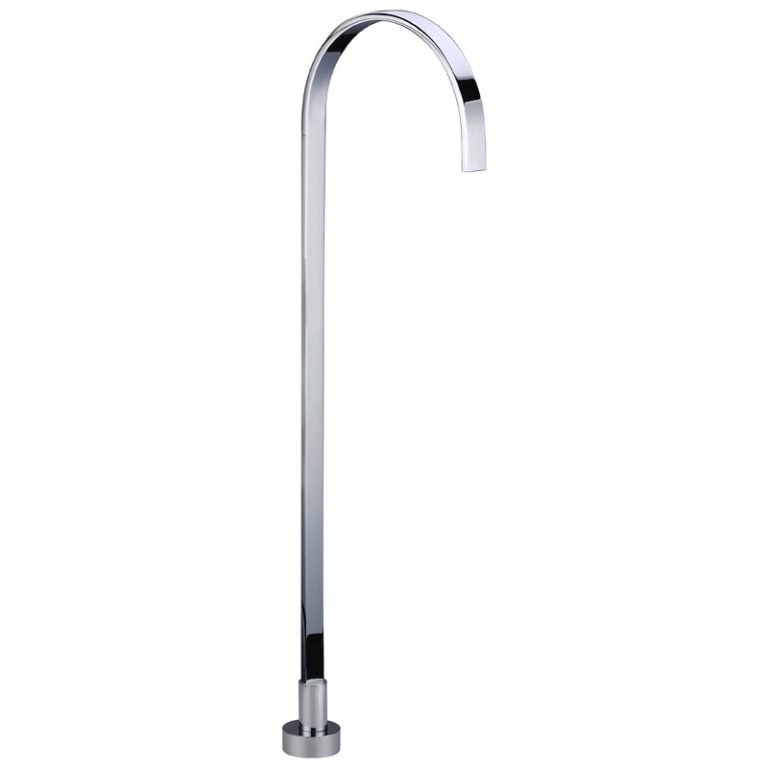 ACL PHD1020FM YALE RECTANGLE FLOOR-MOUNTED BATH SPOUT CHROME / MATTE BLACK