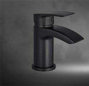 black bathroom tap 1