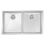 ABEY MOA360D MONTEGO DOUBLE BOWL STAINLESS STEEL SINK CHROME