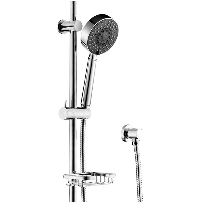 FIENZA 444101 MICHELLE MULTIFUNCTION RAIL SHOWER WITH SOAP BASKET CHROME