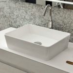 FIENZA 606200W RAK FEELING RECTANGULAR ABOVE COUNTER BASIN GLOSS WHITE