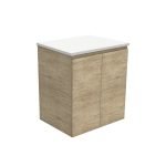 FIENZA 60S EDGE WALL HUNG CABINET ONLY 600 SCANDI OAK