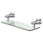 FIENZA 81007 LILLIAN GLASS SHELF CHROME & COLOURED