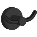 FIENZA 82504 HUSTLE DOUBLE ROBE HOOK MATTE BLACK