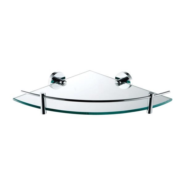FIENZA 82714 MICHELLE GLASS CORNER SHELF 250 CHROME