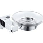 FIENZA 83006 MODENA GLASS SOAP DISH CHROME
