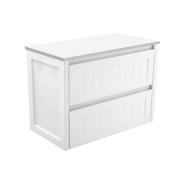 FIENZA 90T-C HAMPTON WALL HUNG CABINET 900 SATIN WHITE