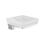 FIENZA 92506 JET GLASS SOAP DISH CHROME