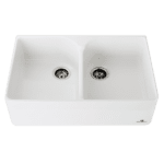 ABEY CLOTAIRE-2W CHAMBORD CLOTAIRE LARGE DOUBLE BOWL SINK WHITE