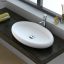 FIENZA CSB088 ANTONIA SOLID SURFACE OVAL ABOVE COUNTER BASIN MATTE WHITE