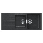 ABEY D200B SCHOCK ONE AND THREE QUARTER BOWL GRANITE SINK BLACK