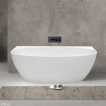 FIENZA FR65-1500 KEETO BACK TO WALL ACRYLIC BATH 1500 GLOSS WHITE